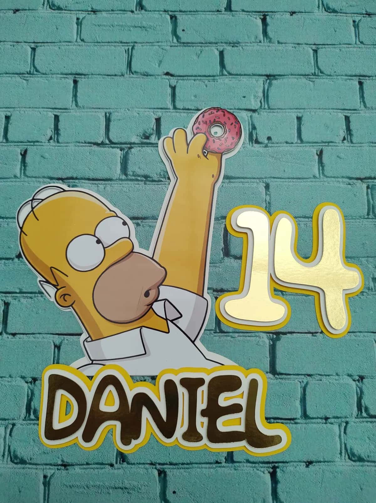 Topper Cake - Homero Simpson