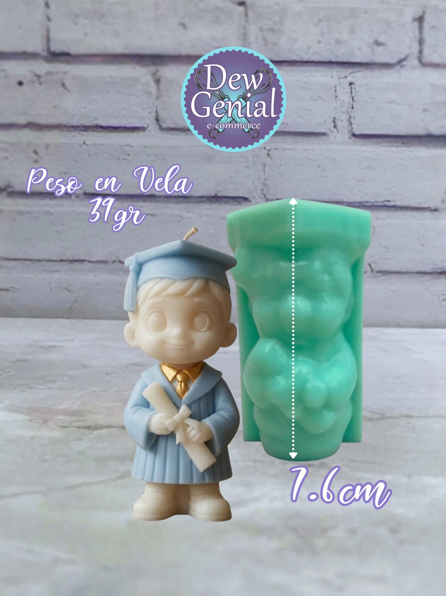 Molde Silicona  Grado Niño (8 Cm) Velas , Jabones Y Resinas DG-1515 - 1