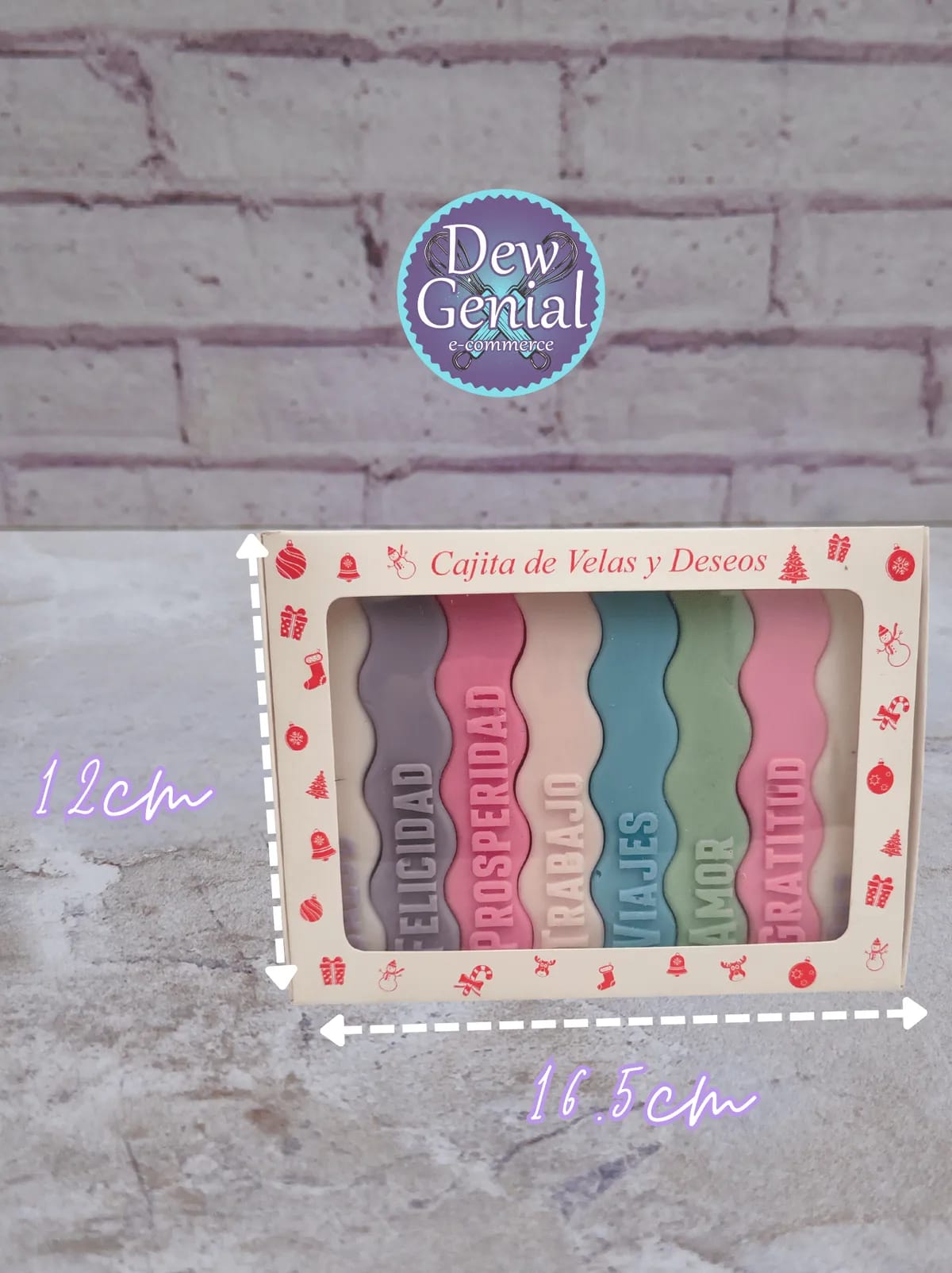 Caja Ref. Deseos 7 de Velitas Baby 12cm * 16.5 cm - 2