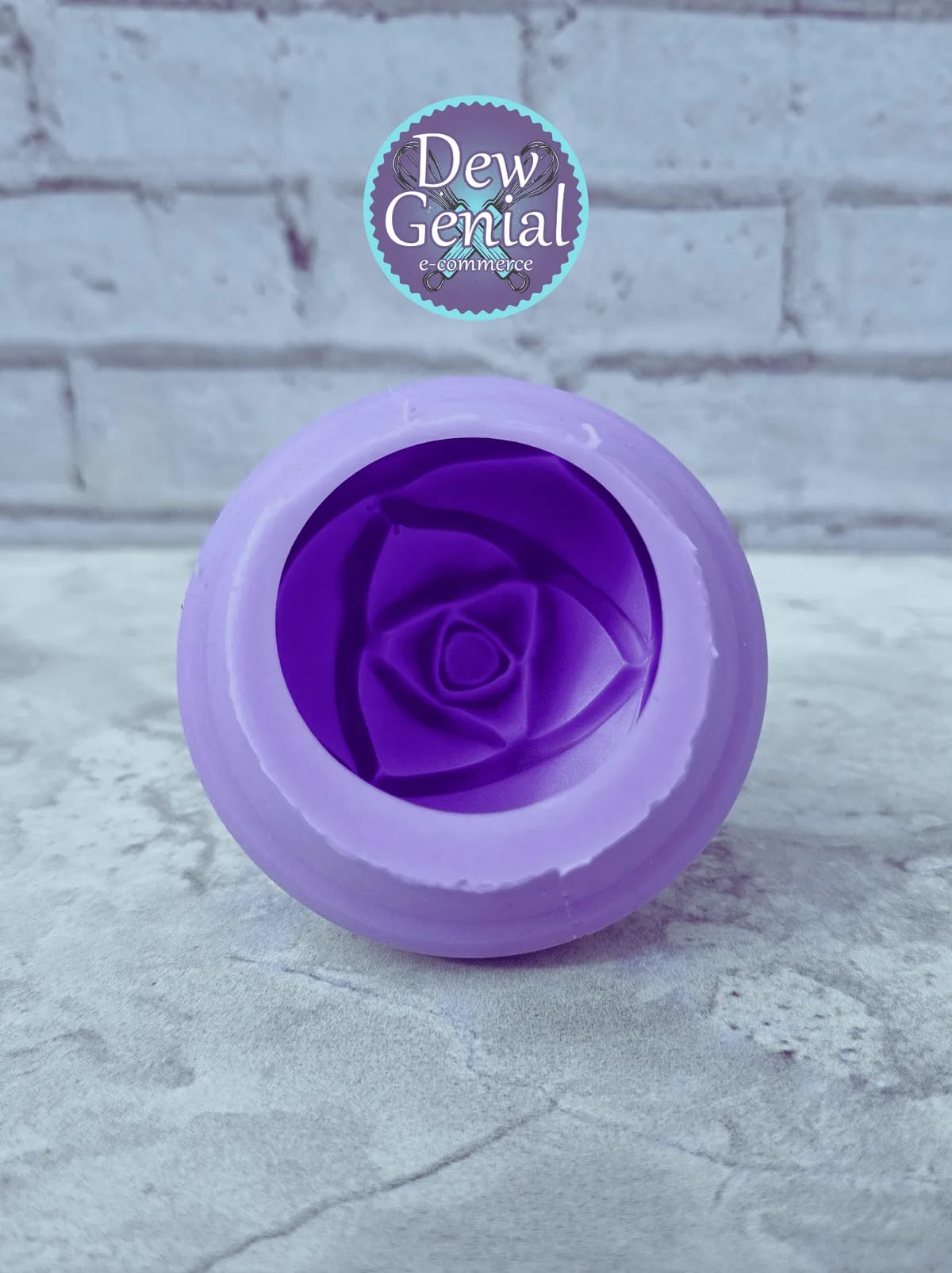 Molde De Silicona Vela Rosa 3.5Cm DG-1268 - 2