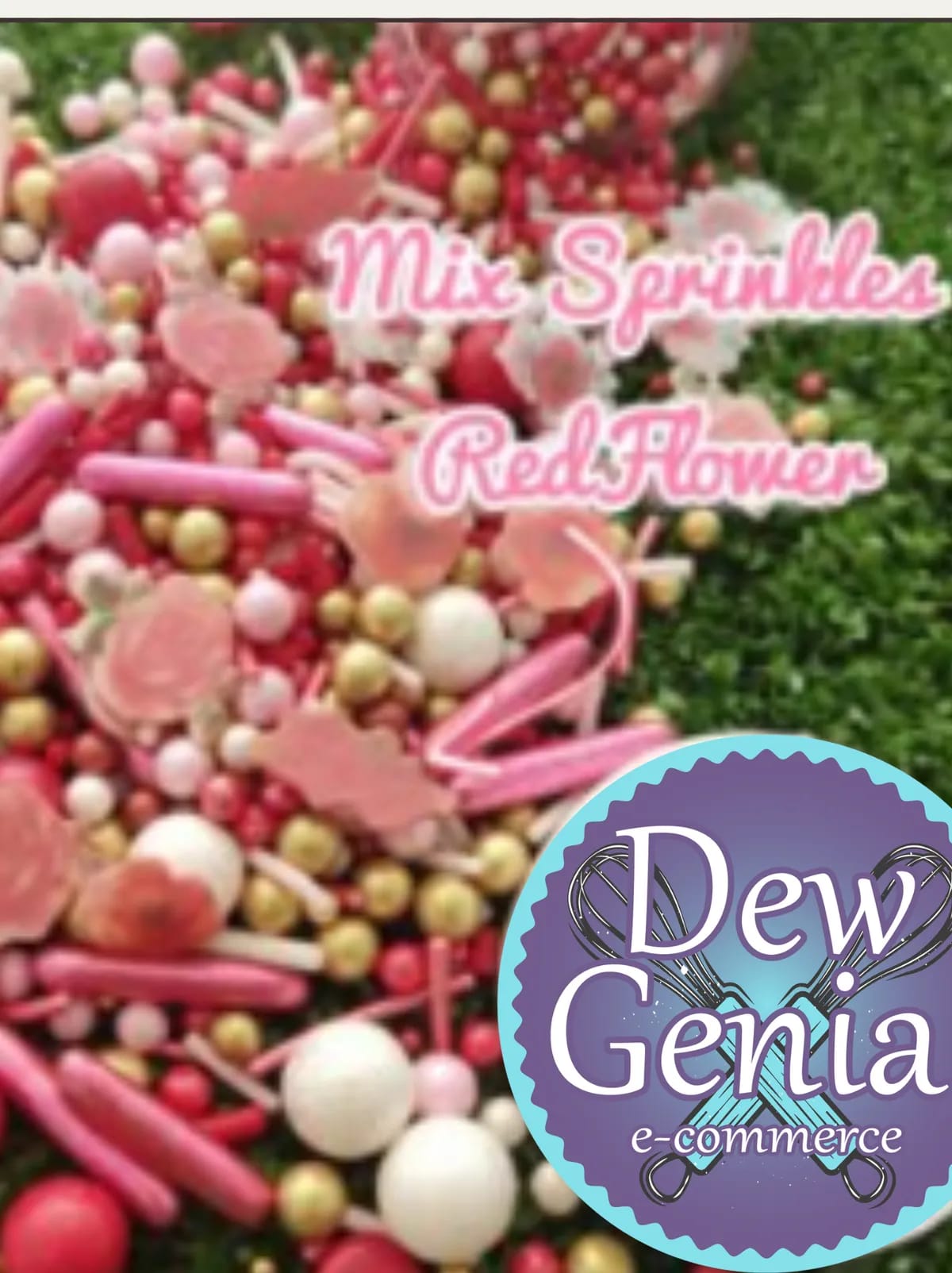 Sprinkles Mix Red Flower x70gr - 1