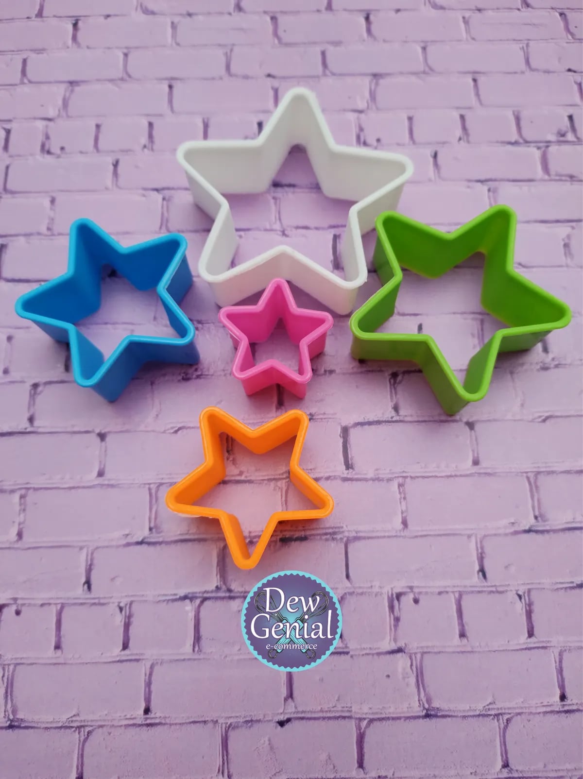 Cortador Plastico Estrellas x5
