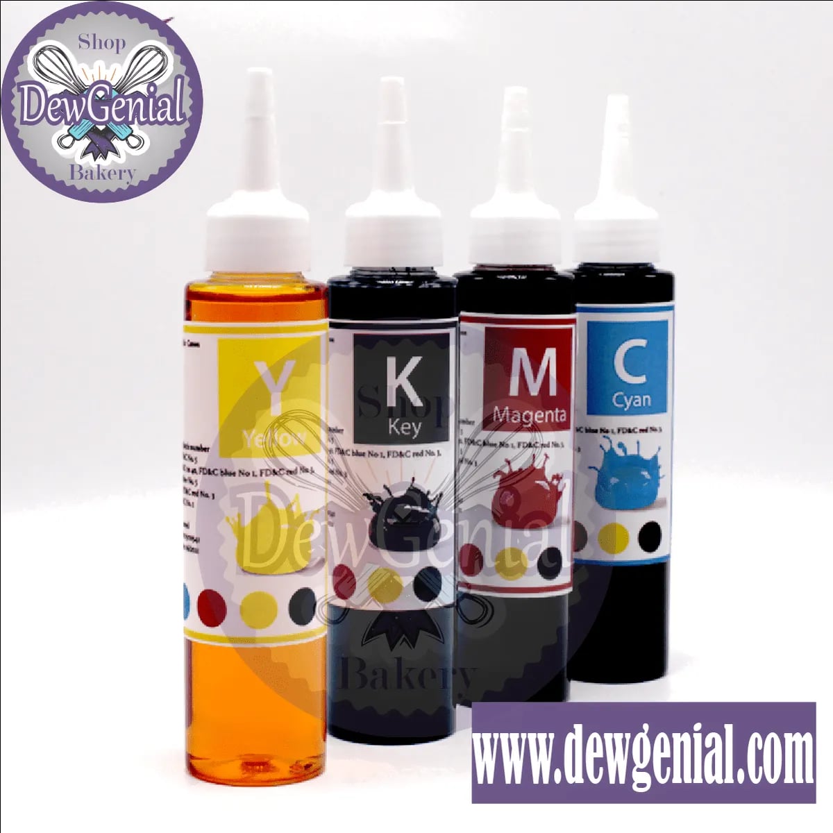 Tintas Comestibles Kit x4