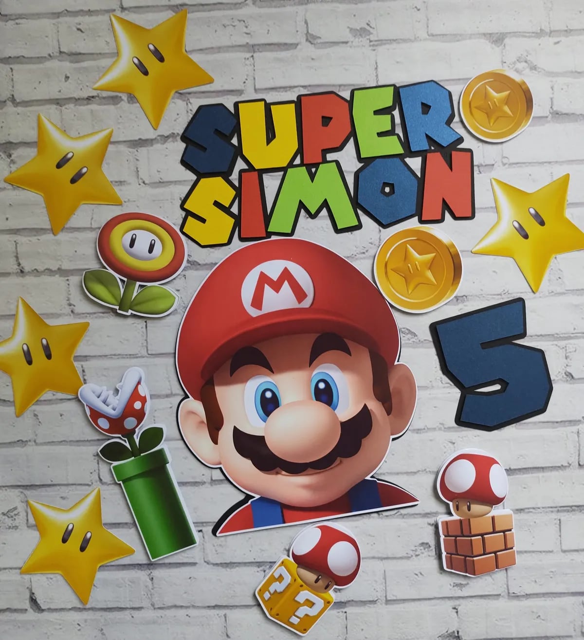Topper Cake - Super Mario Bros