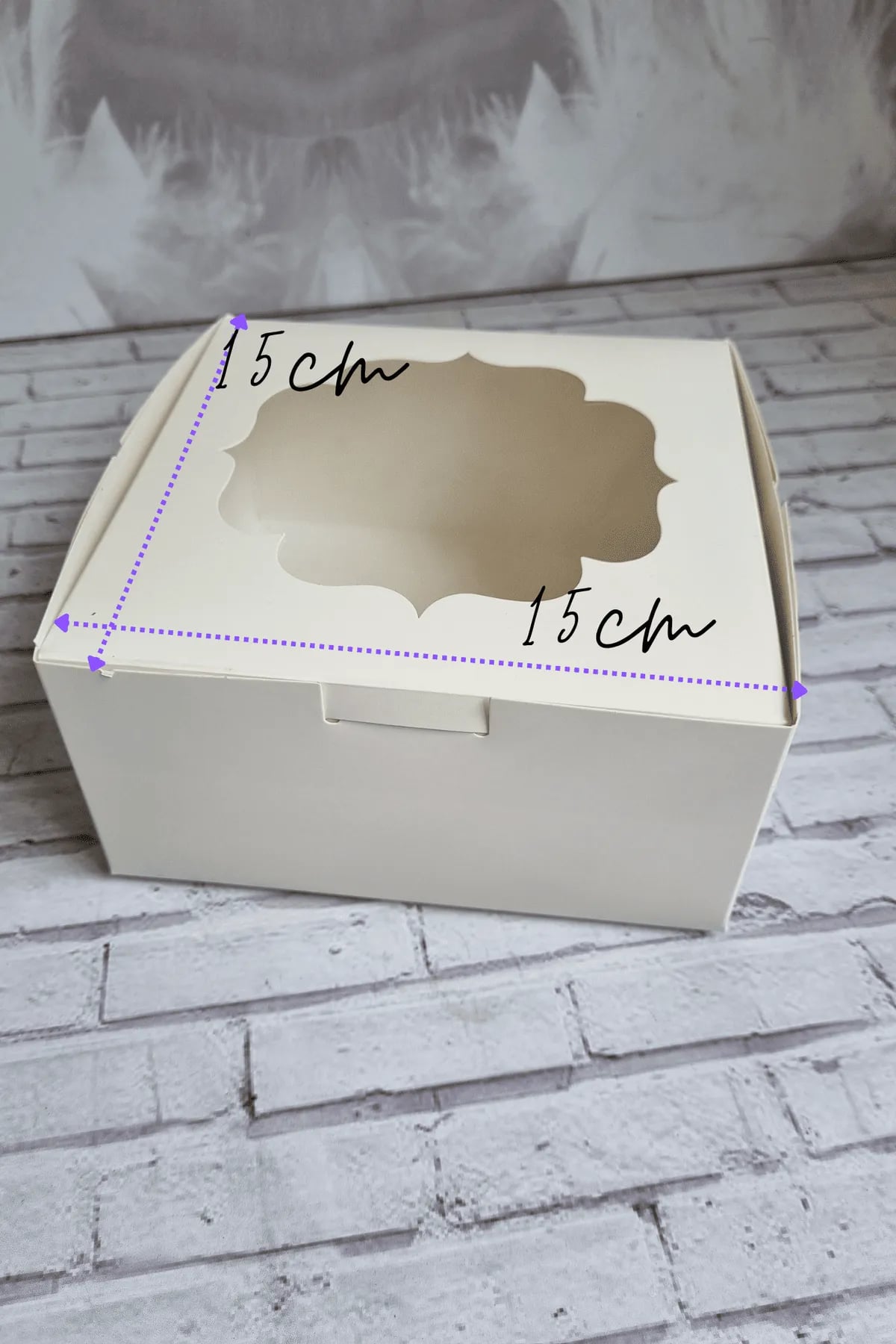 Caja Cuadrada Marco Vintage 15cm x 15cm